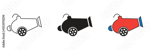 Cannon is a large artillery weapon, historically and currently used for launching heavy projectiles with immense destructive force.
