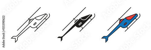 Small helicopter aircraft is a versatile rotorcraft, ideal for swift reconnaissance, light transport, and agile aerial maneuvers.