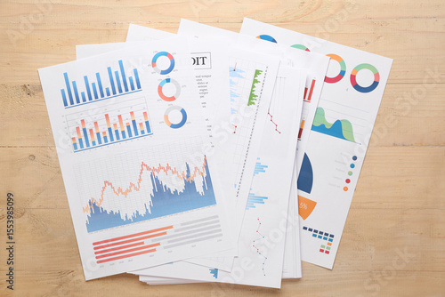Many business graphics and ...