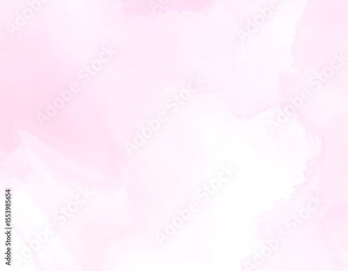 Delicate, soft pink watercolor washes