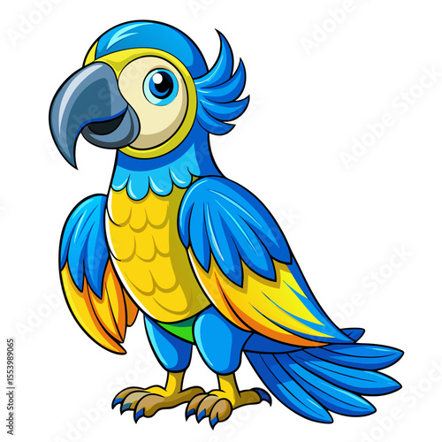 blue and yellow macaw