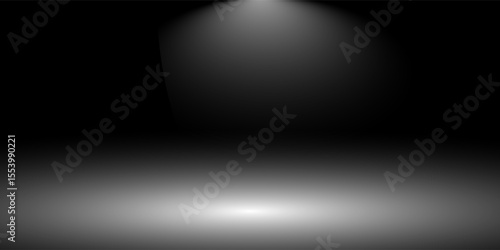 Black, dark and gray abstract cement wall and studio room , interior texture for display products. wall background.