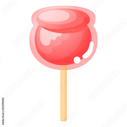 Illustration of candy apples