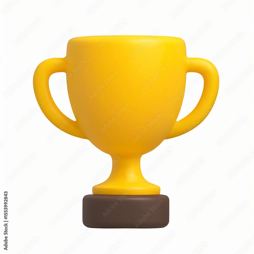 3D Golden Trophy Icon 3D Golden Trophy Icon