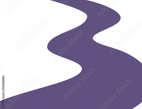 Wallpaper Mural Winding path illustration. Road to success concept Torontodigital.ca