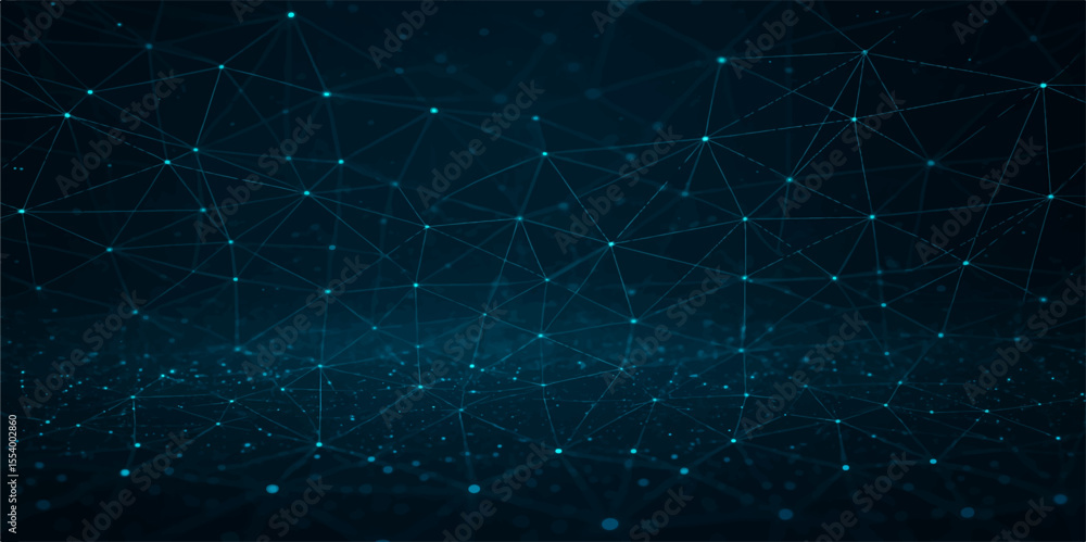 Obraz premium Blue, starry night sky with glowing constellations, a magical holiday design