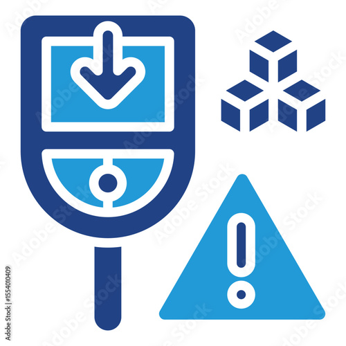 Sugar cube icon arrow down the importance of monitoring and managing blood sugar for people with hypoglycemia blood glucose levels are below normal limits for health reasons