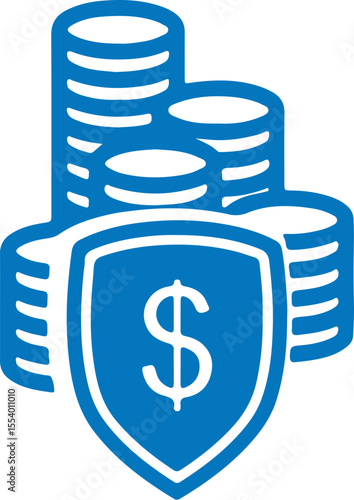 Vector dollar sign icon: A modern symbol of business, finance, and currency design