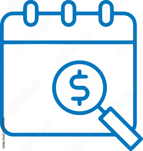 Calendar icon vector illustration for finance and business design