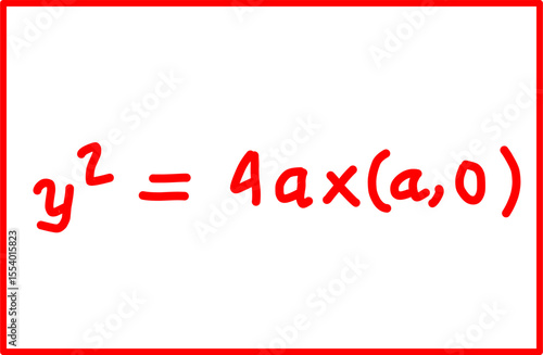 parabola focus mathematical formula. analytic geometry of parabola
