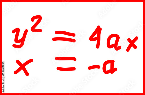 parabolic directrix mathematical formula. parabolic analytical geometry