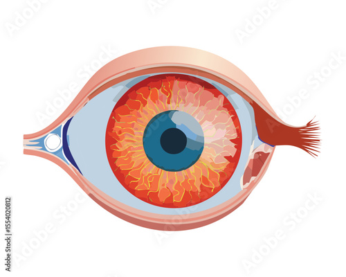 Human Eye Redness Irritation Medical Condition