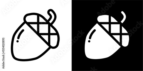 Acorn Icon: Symbol of Autumn, Nature & Growth for Seasonal Themes & Woodland Brands