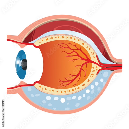 Detailed Human Eye Anatomy Diagram