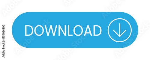 download button icon - Blue with arrow for apps and websites