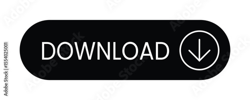 download button icon - Black with arrow for apps and websites