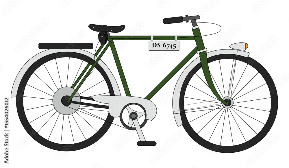 Fototapeta premium Bicycle riding vector illustration