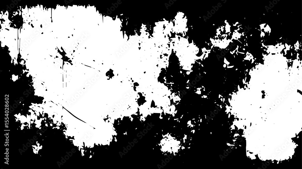 Obraz premium Grunge Texture Background with Ink Splatter and Distressed Edges for Photo Masking and Overlay Design