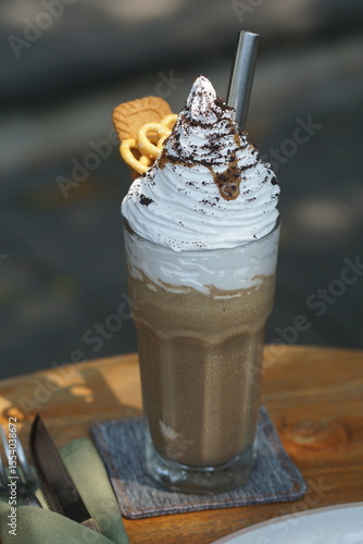 Coffee drink with cream