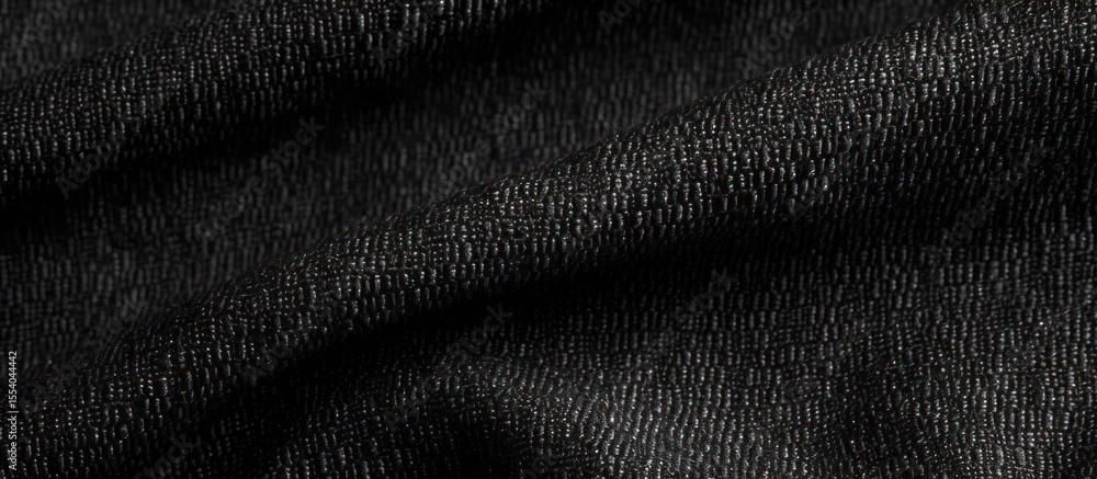Dark black leather and fabric textures create a rough, natural pattern for this material surface Dark black leather and fabric textures create a rough, natural pattern for this material surface