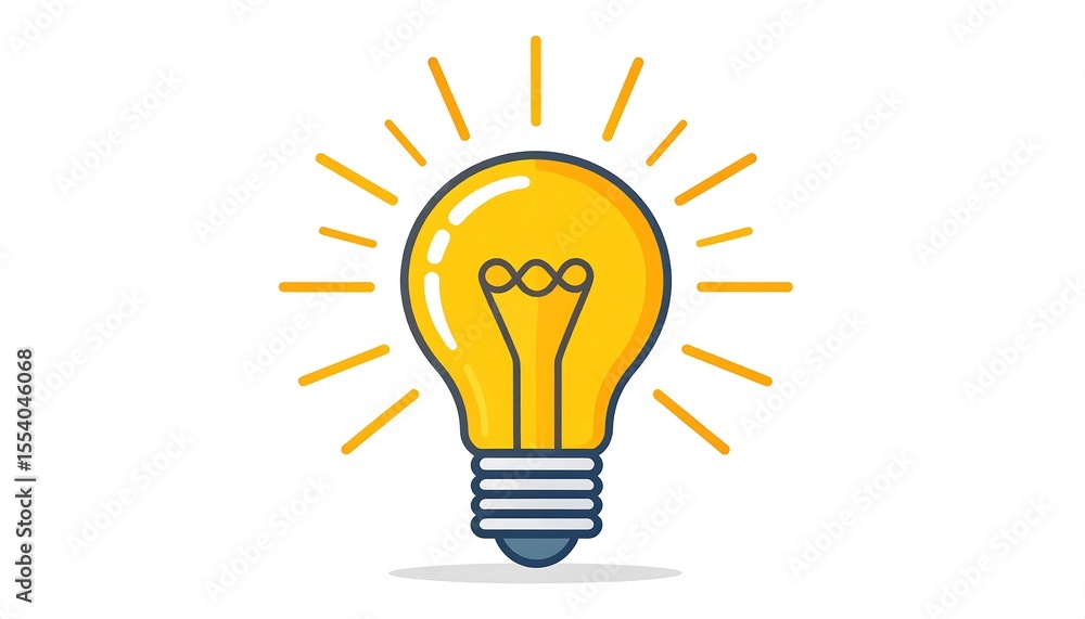 Simple lightbulb graphic Simple lightbulb graphic