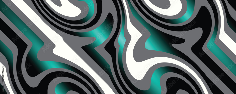 Fototapeta premium Abstract background. Colorful wavy wallpaper. Graphic illustration.
