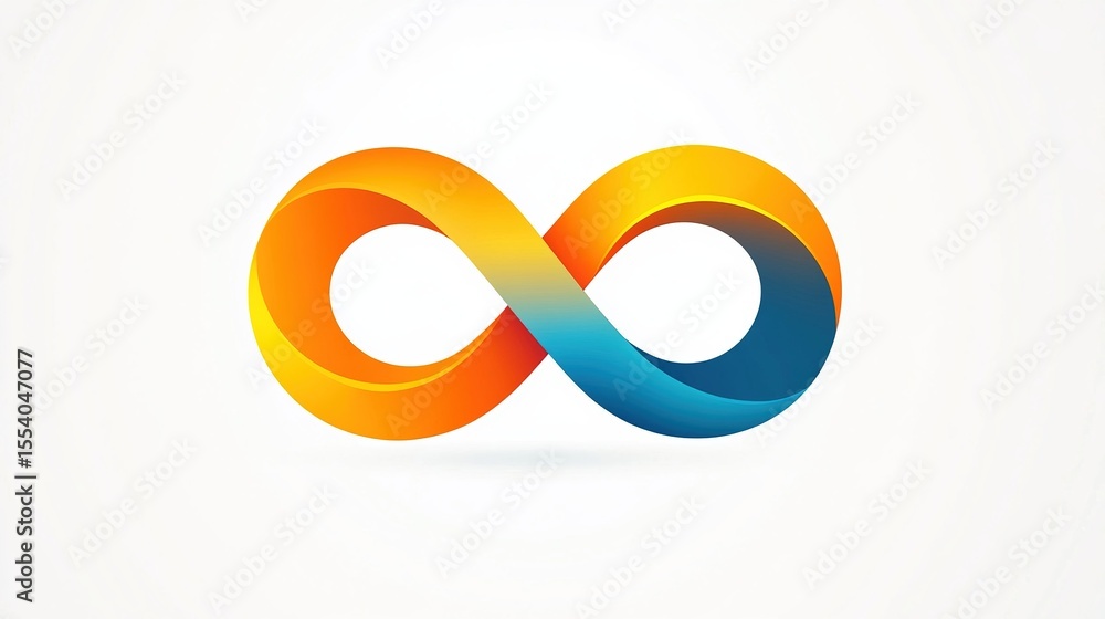 Infinity Sign Logo Design White Background Infinity Sign Logo Design White Background