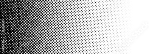 Grunge halftone gradient texture. Black pixelated backdrop. Weathered grit noise background. Damaged glitched print overlay. Fading gritty sand wallpaper. Vector merged texture template surface