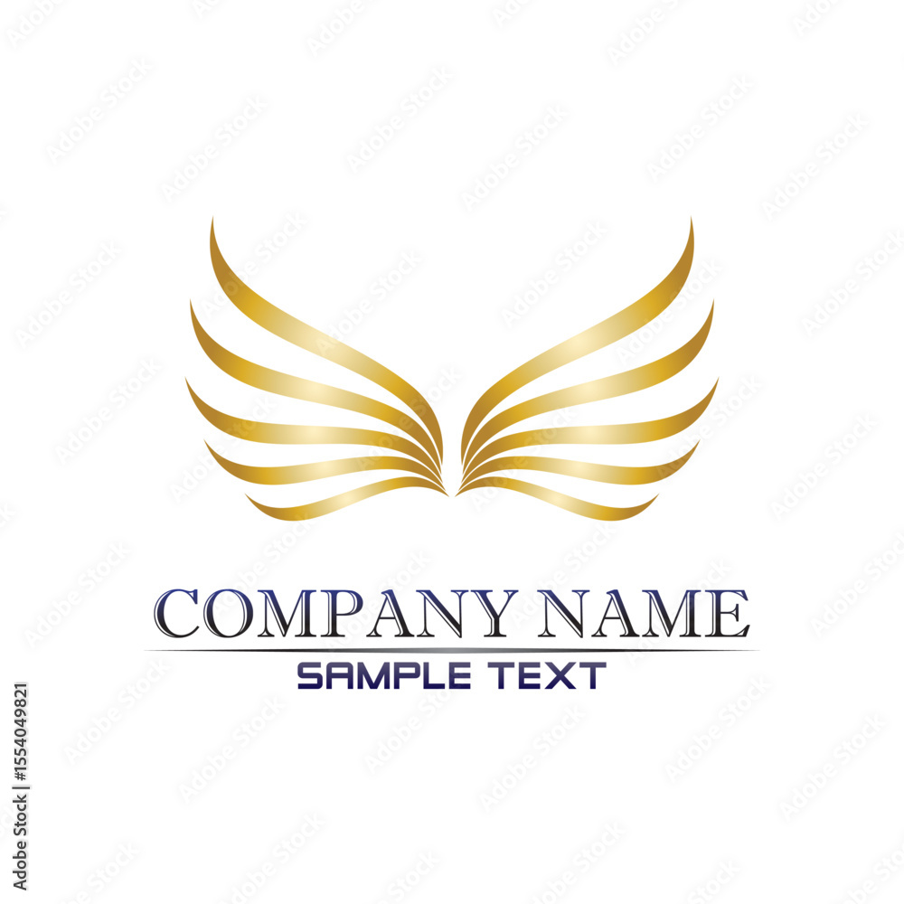 Black wing logo symbol for a professional designer Black wing logo symbol for a professional designer