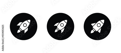 Rocket icon. Rocket launched icon vector.
