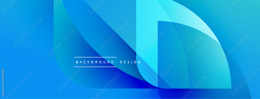 Abstract blue design features overlapping curved shapes. Gradient shades create depth, modern aesthetic. Text reads background design. Abstract blue design features overlapping curved shapes. Gradient shades create depth, modern aesthetic. Text reads background design.