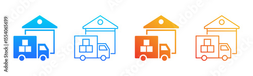 Supplier icon sheet multiple style collection