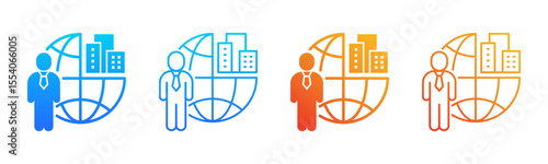 Outsourcing icon sheet multiple style collection