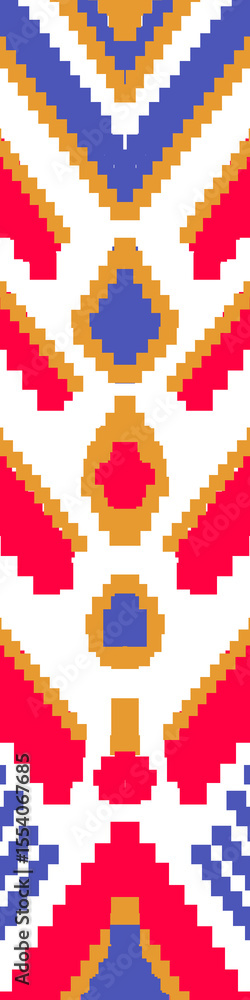 Fototapeta premium pattern batik flower damask ethnic boho ikat texture tribal geometric background