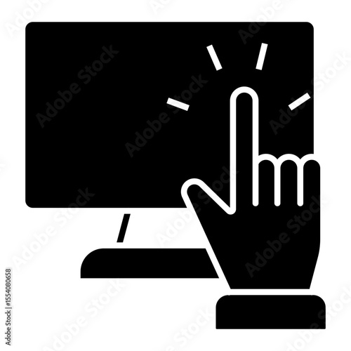 interactive content Solid icon