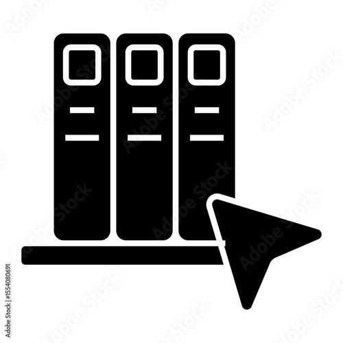 online library Solid icon