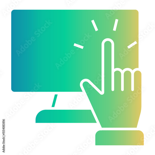 interactive content Gradient icon