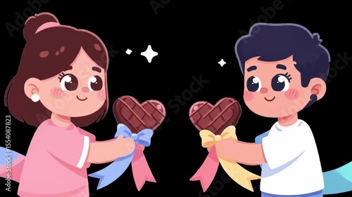 Heart-Shaped Chocolate Gift: Expressing Love