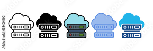 Cloud Server Icon Element For Design