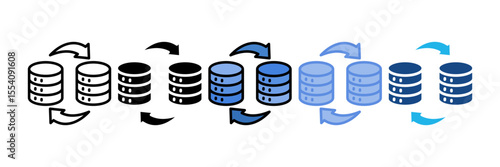 Database Migration Icon Element For Design
