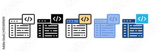 Code Snippet Icon Element For Design