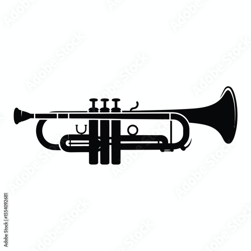 Silhouette of a Trumpet