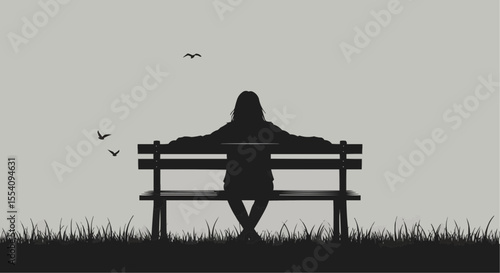 silhouette of a girl