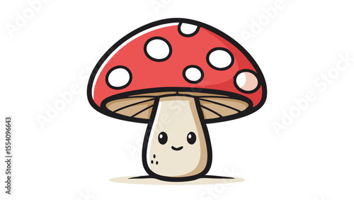 Mushroom Icon – Flat Vector Illustration