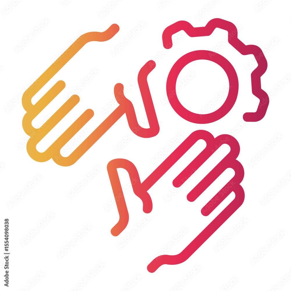 support Line Gradient Icon support Line Gradient Icon