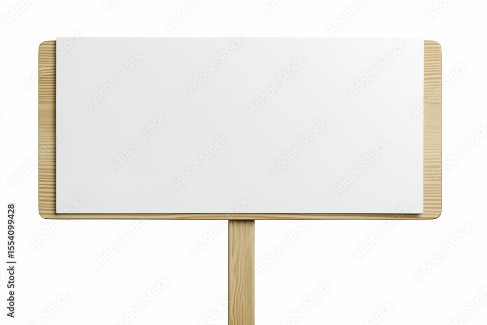 Blank wooden signboard isolated on white background Blank wooden signboard isolated on white background
