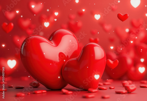 two red hearts
