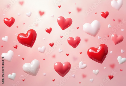 floating hearts