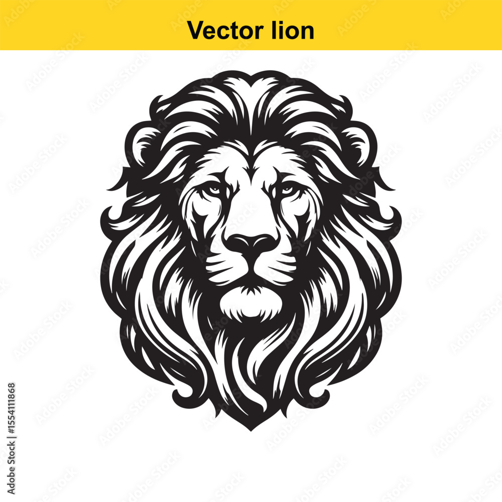 Fototapeta premium A vector lion