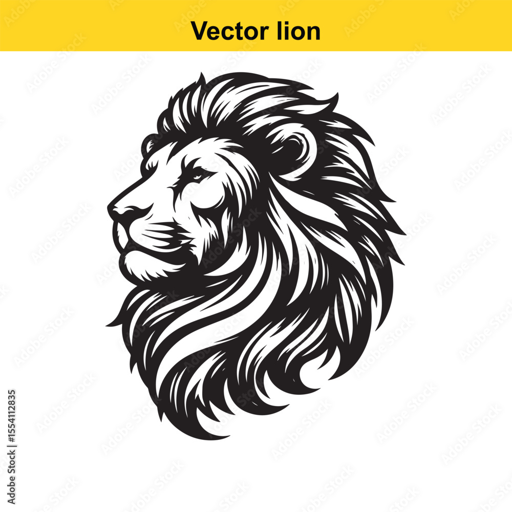 Fototapeta premium A vector lion